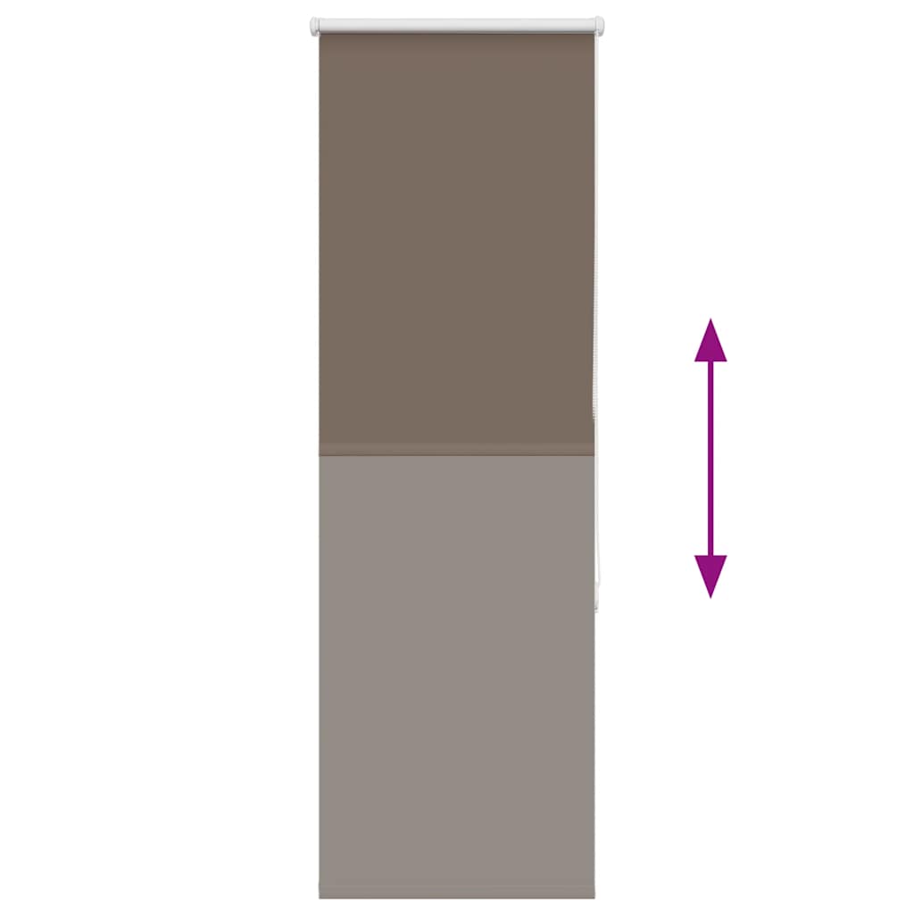 Rolgordijn verduisterend koffie 50x130 cm stofbreedte 45,7 cm
