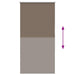 Rolgordijn verduisterend koffie 70x130 cm stofbreedte 65,7 cm
