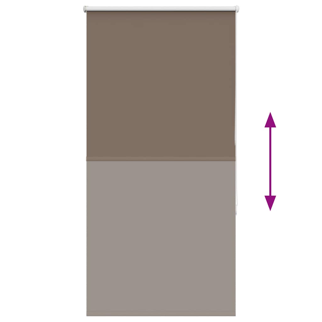 Rolgordijn verduisterend koffie 80x150 cm stofbreedte 75,7 cm