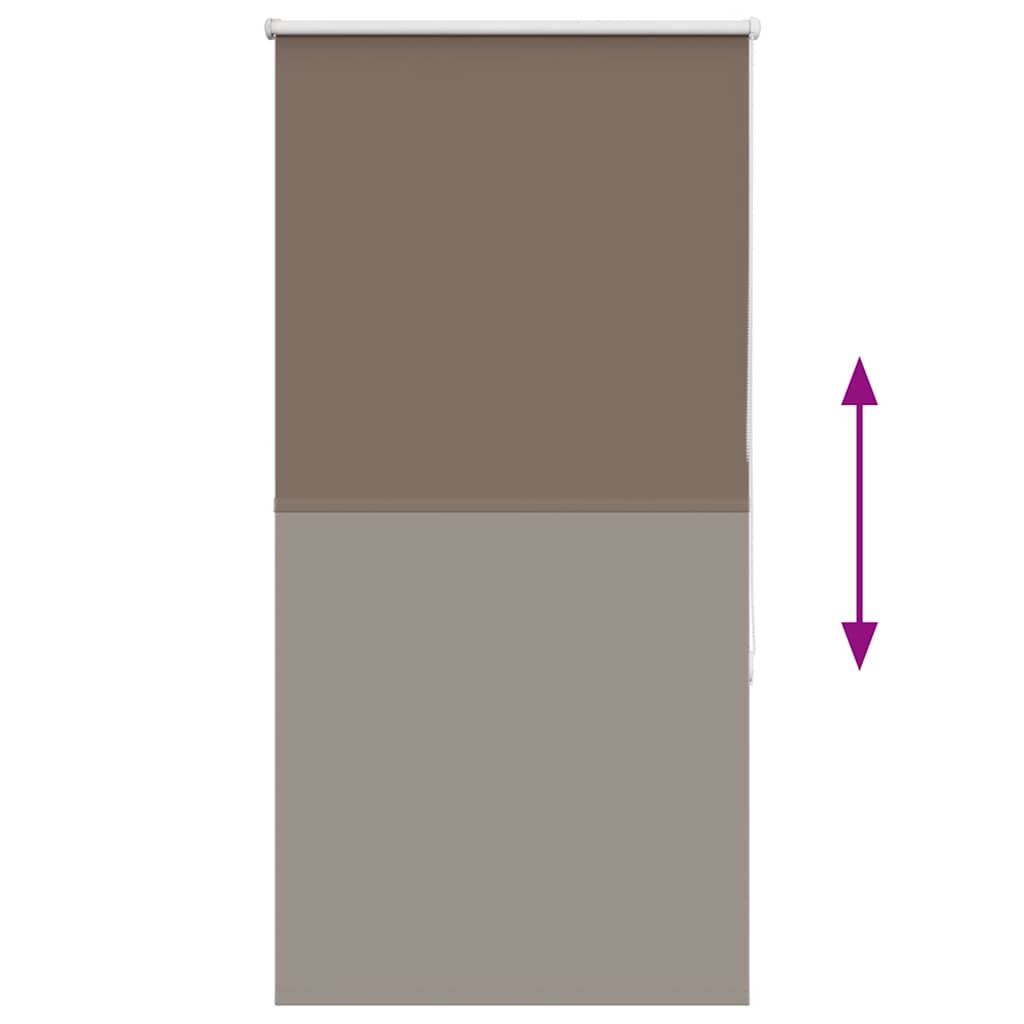 Rolgordijn verduisterend koffie 85x150 cm stofbreedte 80,7 cm