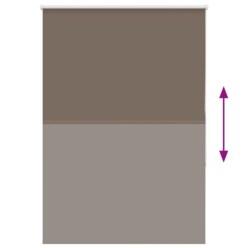 Rolgordijn verduisterend koffie 100x150 cm stofbreedte 95,7 cm
