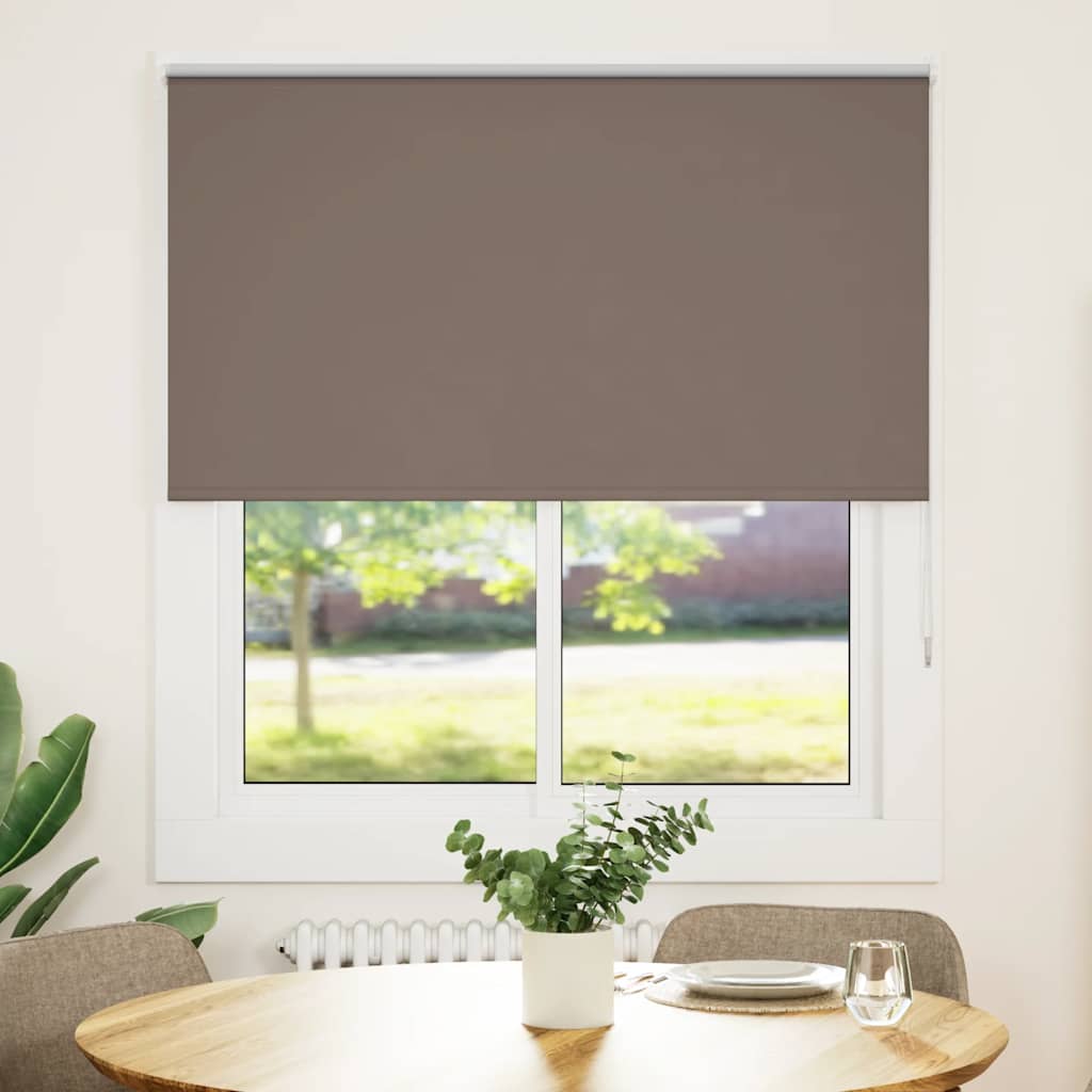 Rolgordijn verduisterend koffie 120x150 cm stofbreedte 116,6 cm