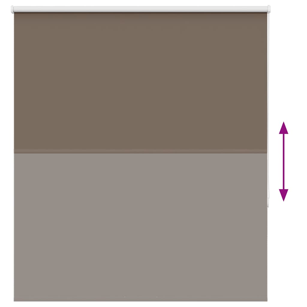 Rolgordijn verduisterend koffie 140x150 cm stofbreedte 136,6 cm