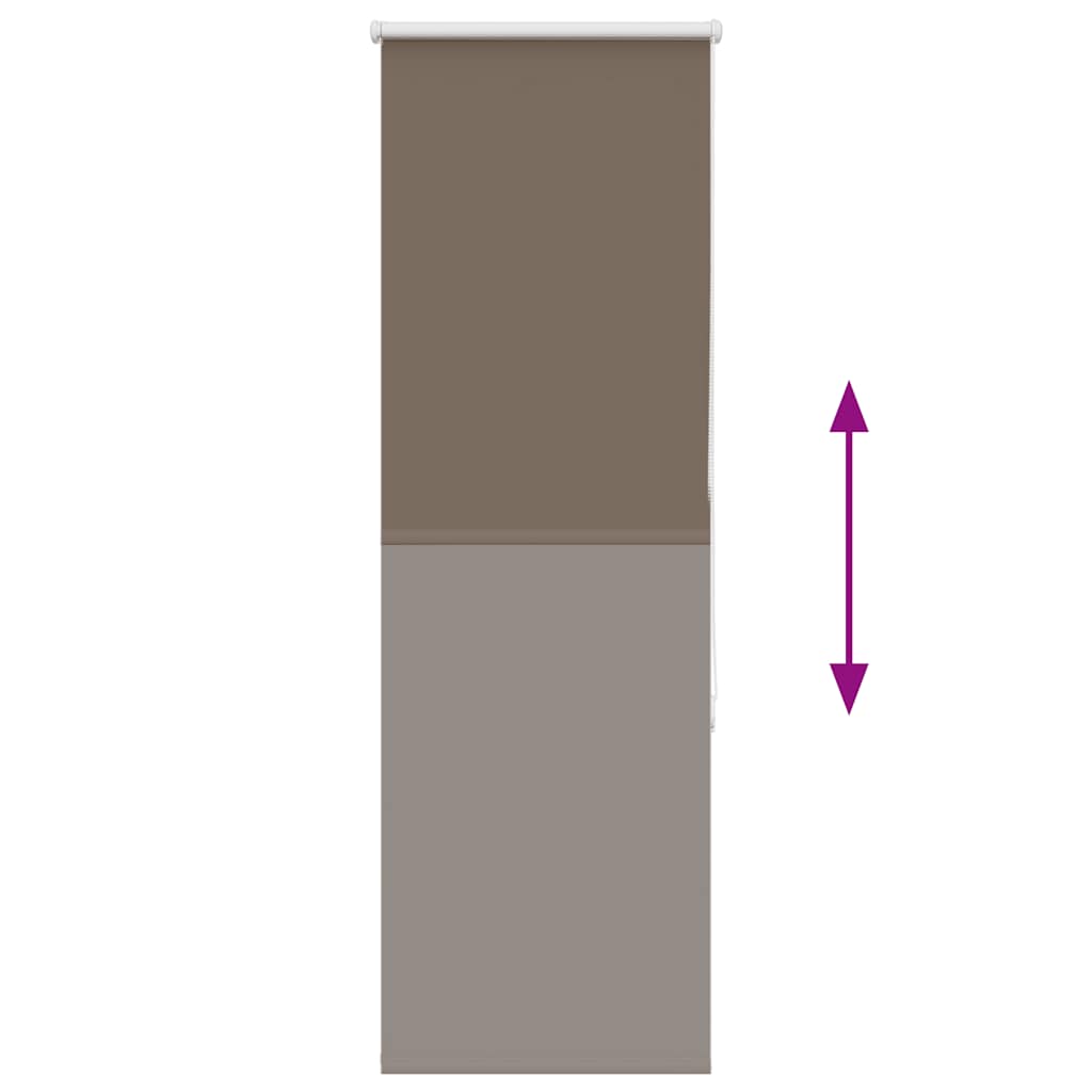 Rolgordijn verduisterend koffie 55x175 cm stofbreedte 50,7 cm