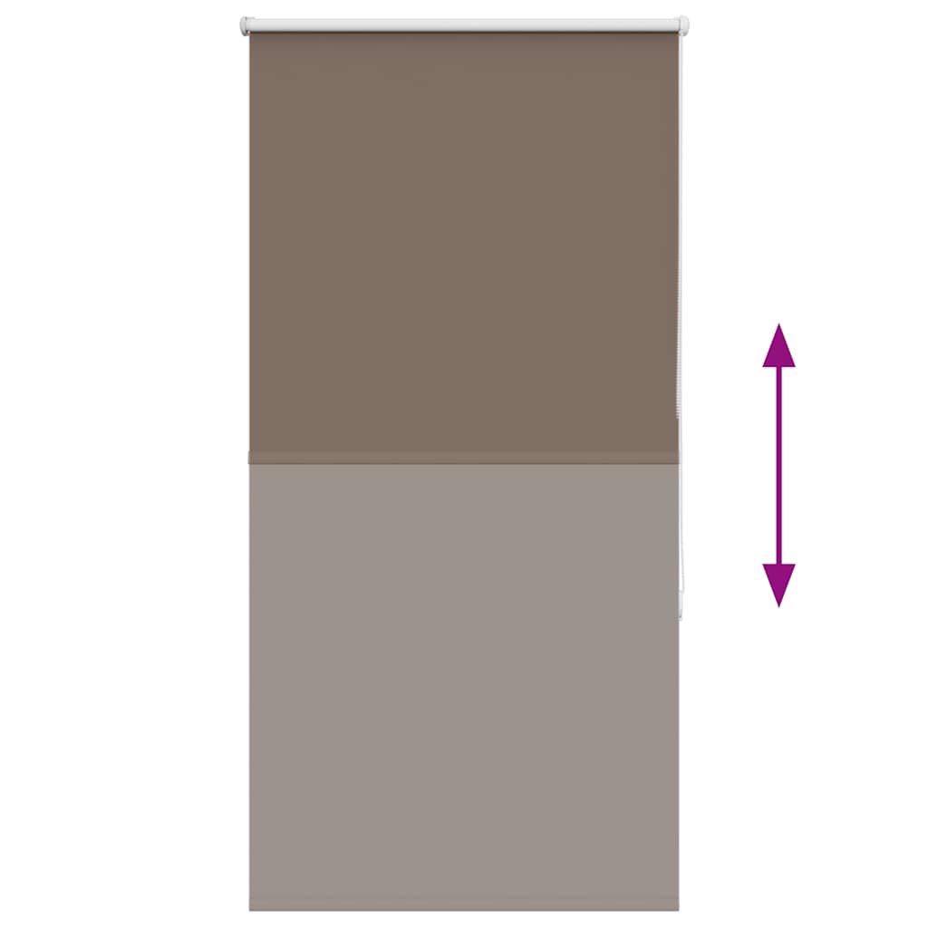 Rolgordijn verduisterend koffie 75x175 cm stofbreedte 70,7 cm