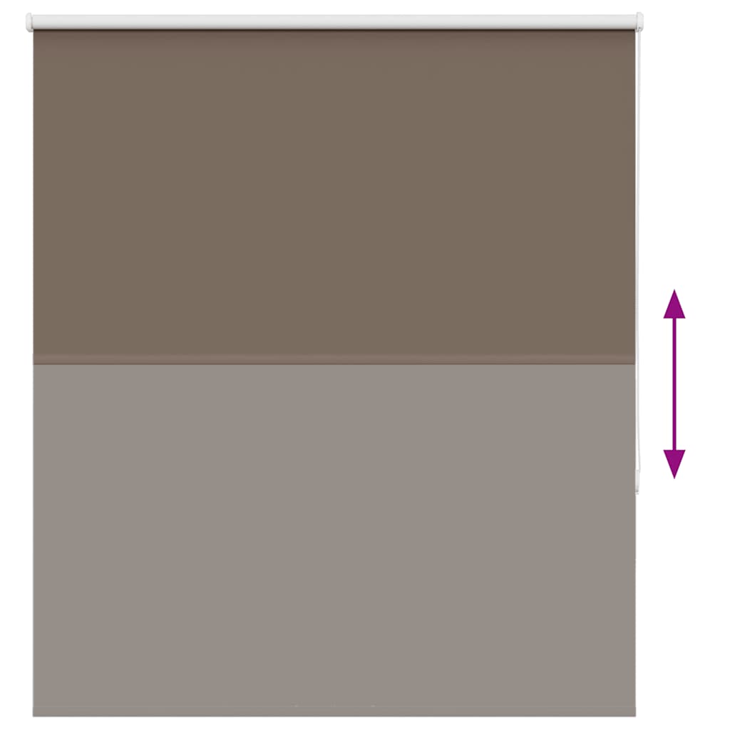 Rolgordijn verduisterend koffie 135x175 cm stofbreedte 131,6 cm