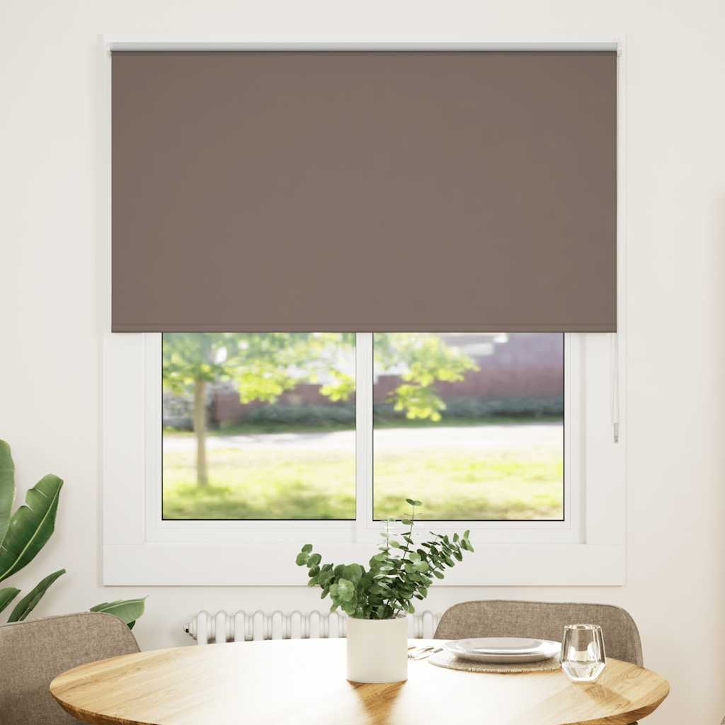 Rolgordijn verduisterend koffie 135x175 cm stofbreedte 131,6 cm