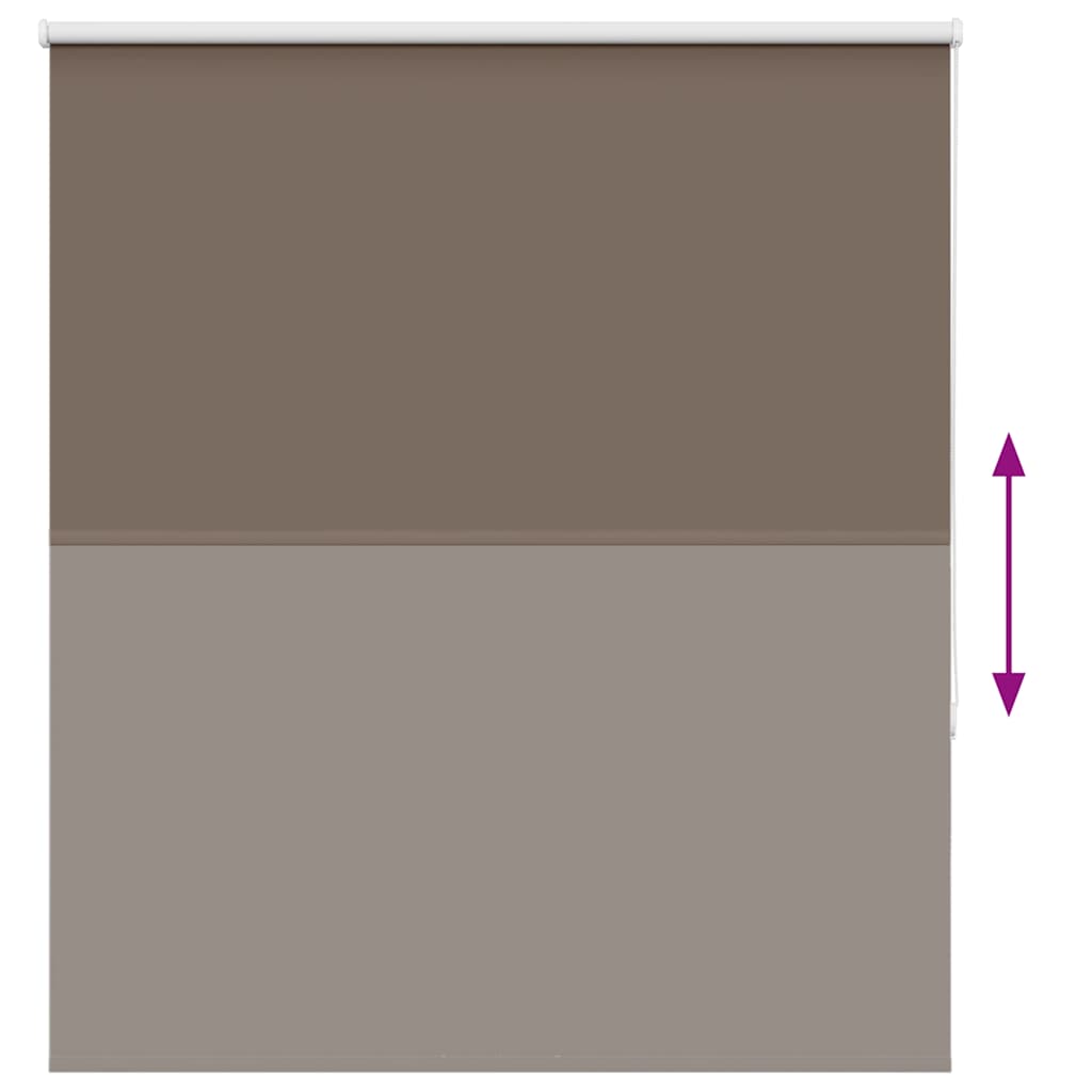 Rolgordijn verduisterend koffie 140x175 cm stofbreedte 136,6 cm