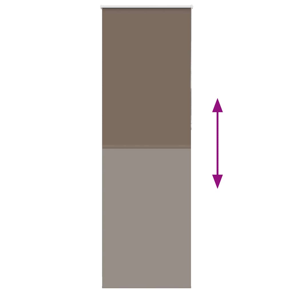 Rolgordijn verduisterend koffie 70x210 cm stofbreedte 65,7 cm