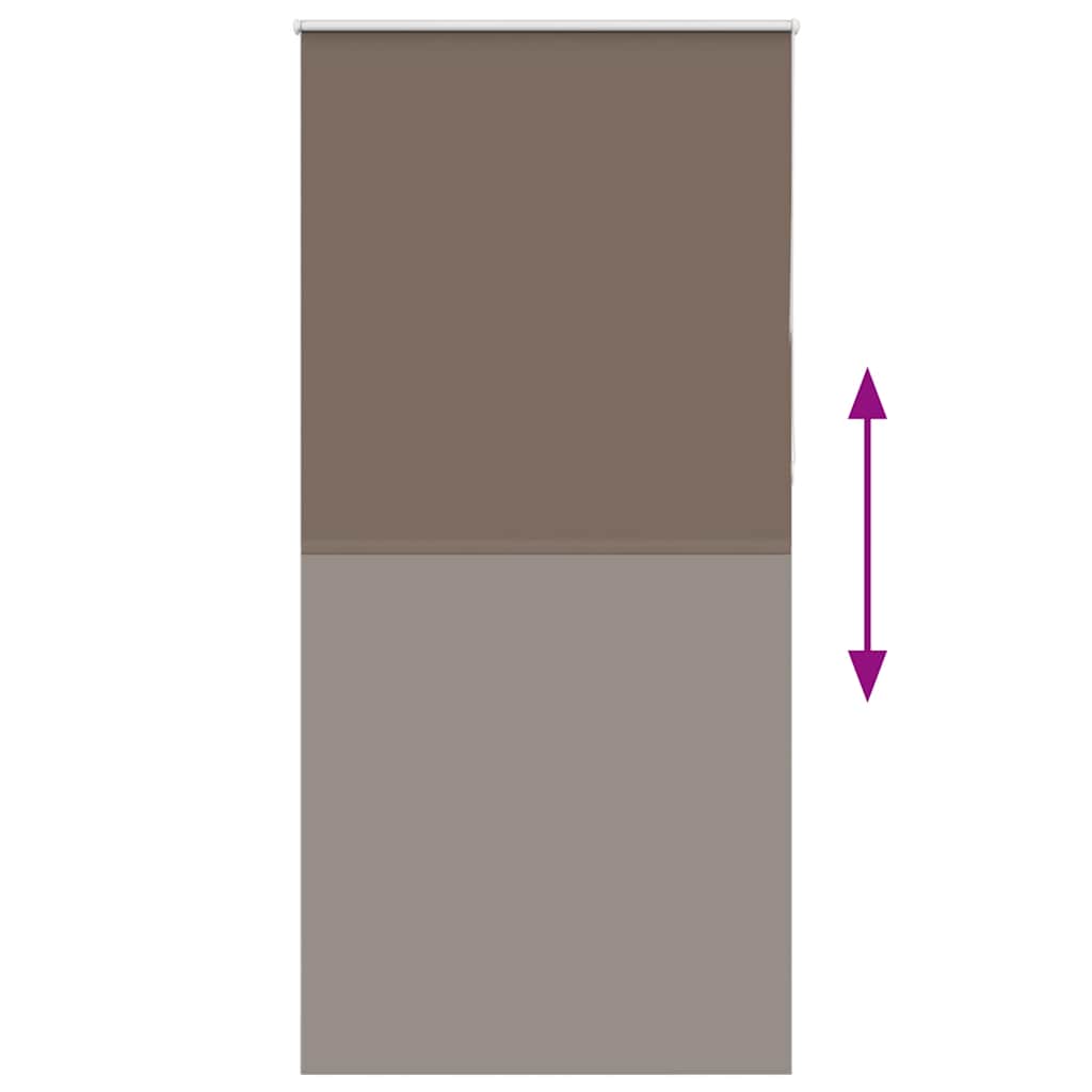 Rolgordijn verduisterend koffie 110x210 cm stofbreedte 105,7 cm