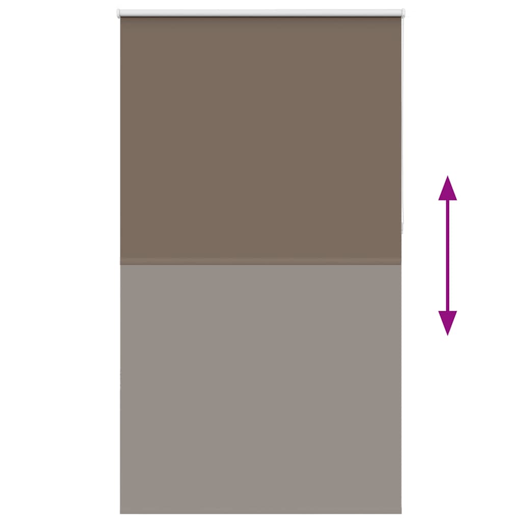 Rolgordijn verduisterend koffie 130x210 cm stofbreedte 126,6 cm