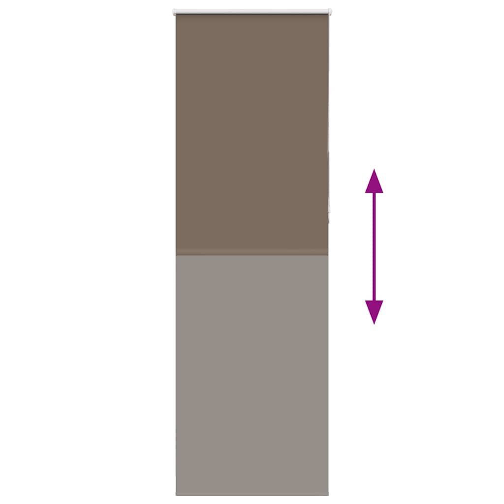 Rolgordijn verduisterend koffie 75x230 cm stofbreedte 70,7 cm