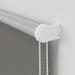 Rolgordijn verduisterend 125x130 cm stofbreedte 121,6 cm grijs