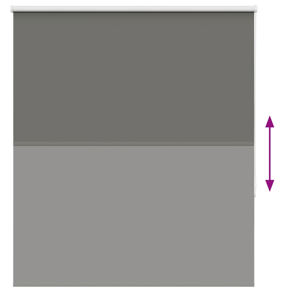 Rolgordijn verduisterend 135x130 cm stofbreedte 131,6 cm grijs