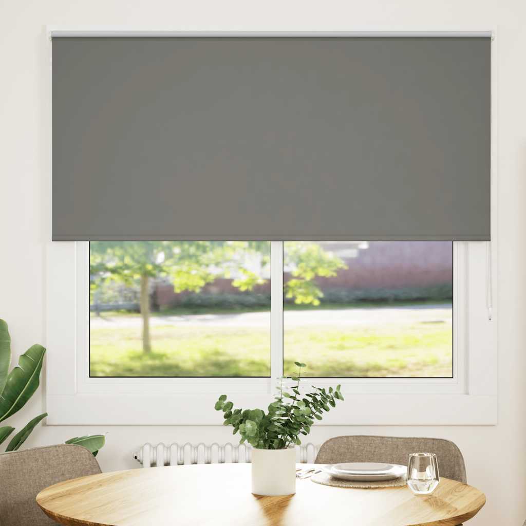 Rolgordijn verduisterend 165x130 cm stofbreedte 161,6 cm grijs