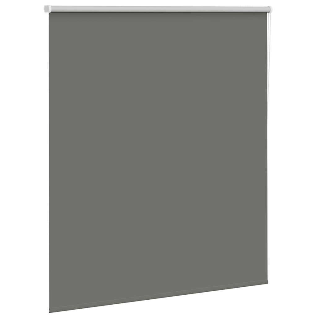 Rolgordijn verduisterend 130x150 cm stofbreedte 126,6 cm grijs