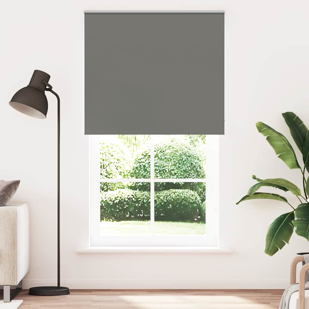 Rolgordijn verduisterend 125x230 cm stofbreedte 121,6 cm grijs