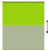 Rolgordijn verduisterend 125x130 cm stofbreedte 121,6 cm
