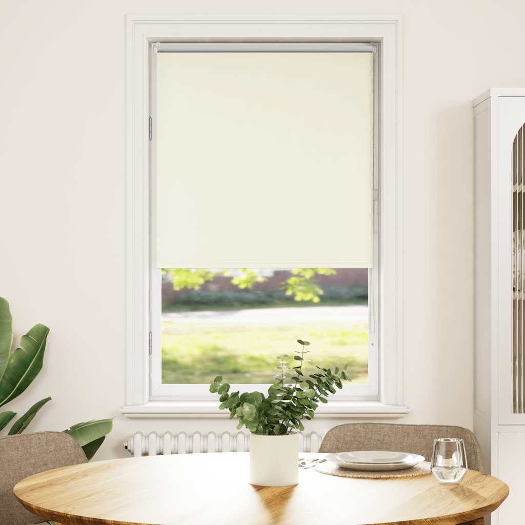 Rolgordijn verduisterend gebroken wit 85x130 cm stofbreedte