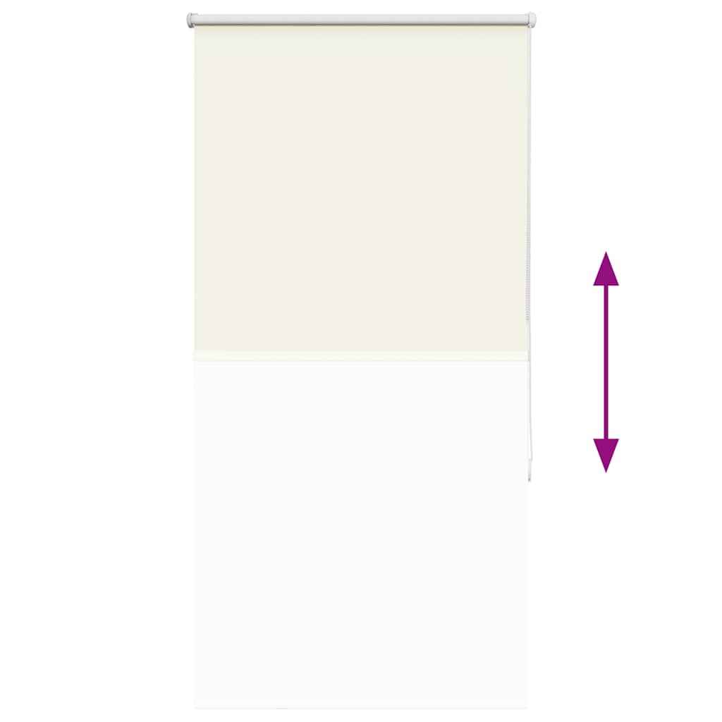 Rolgordijn verduisterend gebroken wit 65x175 cm stofbreedte