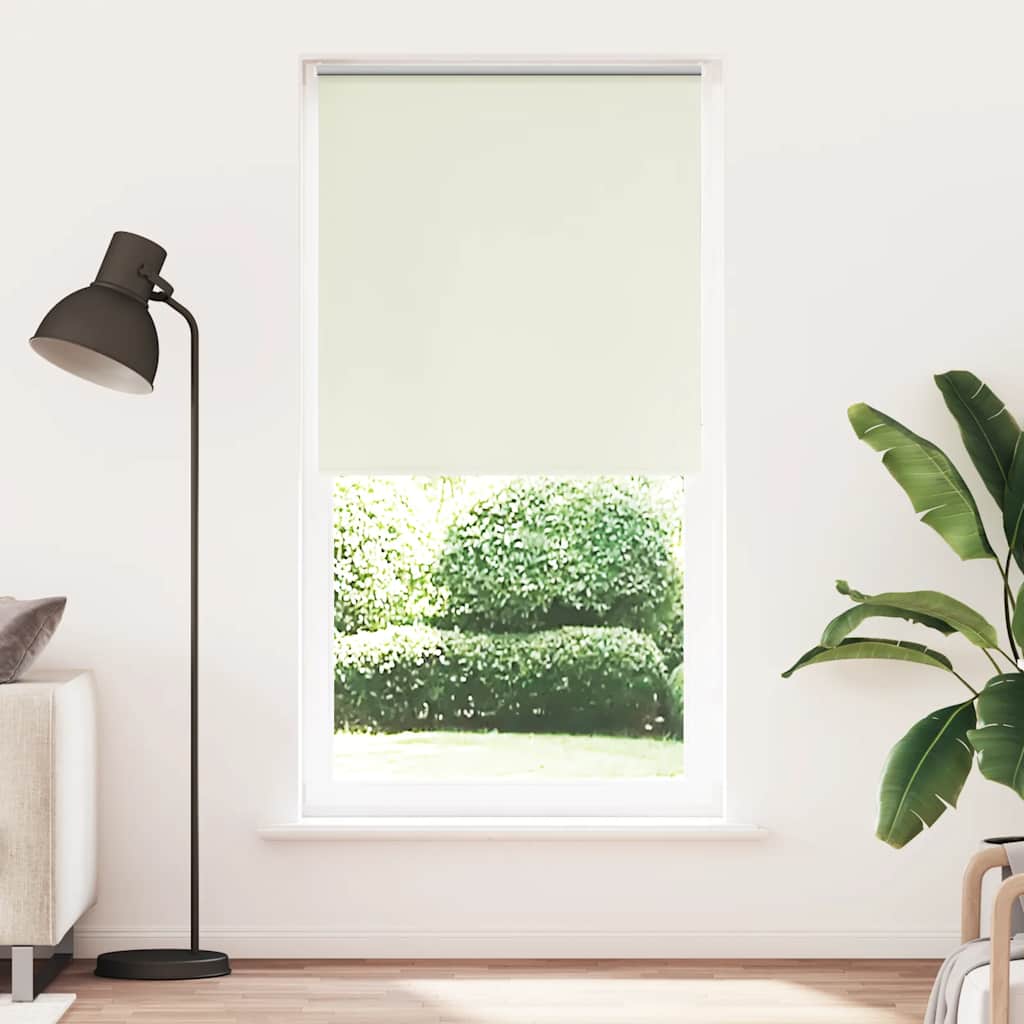Rolgordijn verduisterend gebroken wit 90x230 cm stofbreedte