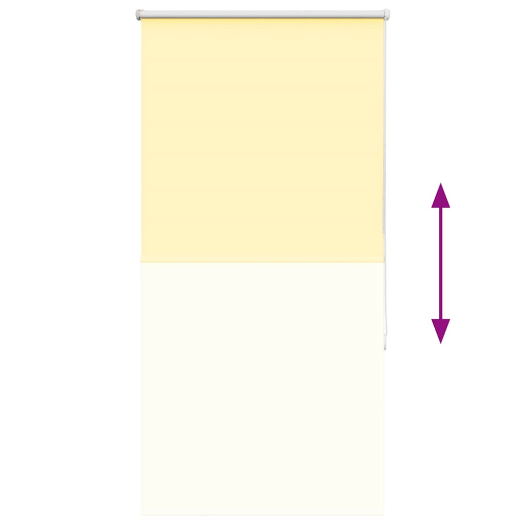 Rolgordijn verduisterend 75x130 cm stofbreedte 70,7cm geel