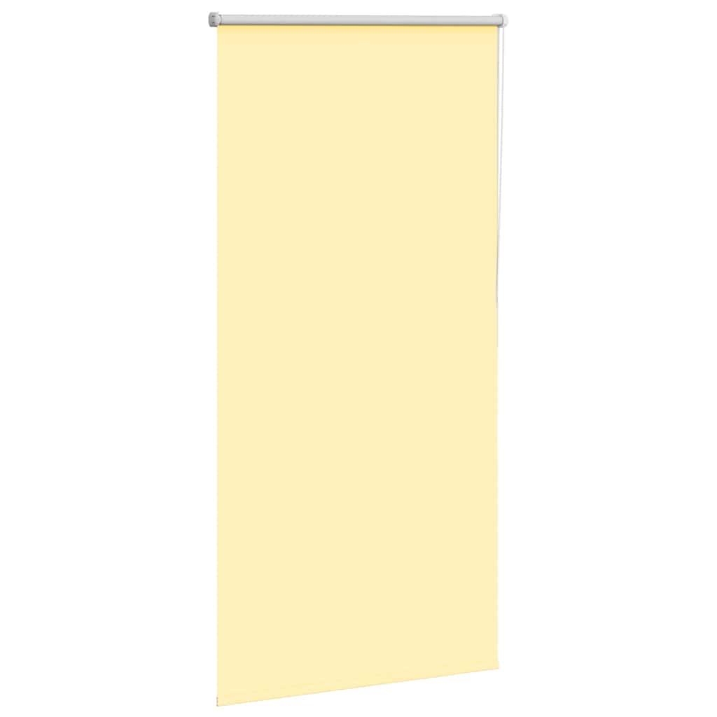 Rolgordijn verduisterend 80x150 cm stofbreedte 75,7cm geel