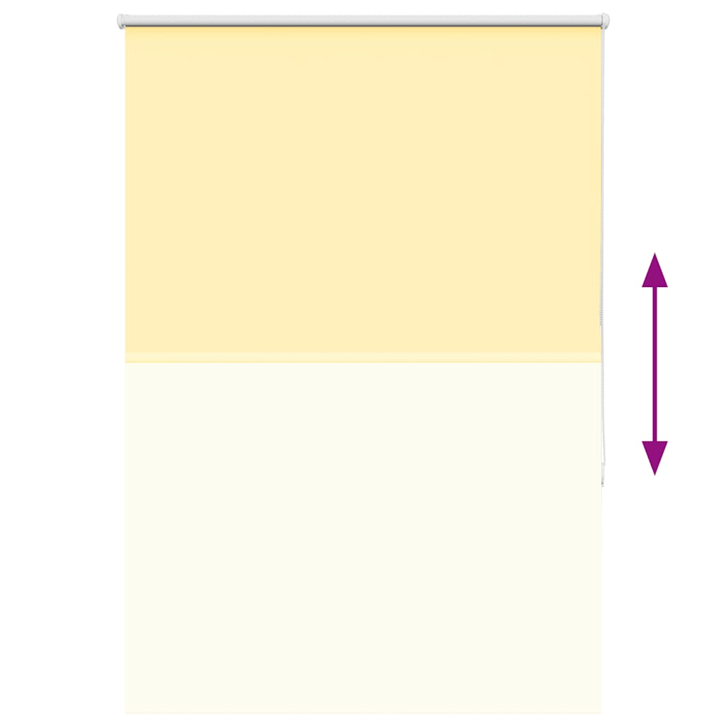 Rolgordijn 100x150 cm stofbreedte 95,7 cm verduisterend geel