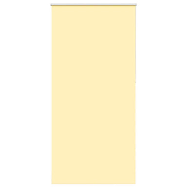 Rolgordijn verduisterend 115x210 cm stofbreedte 110,7 cm geel