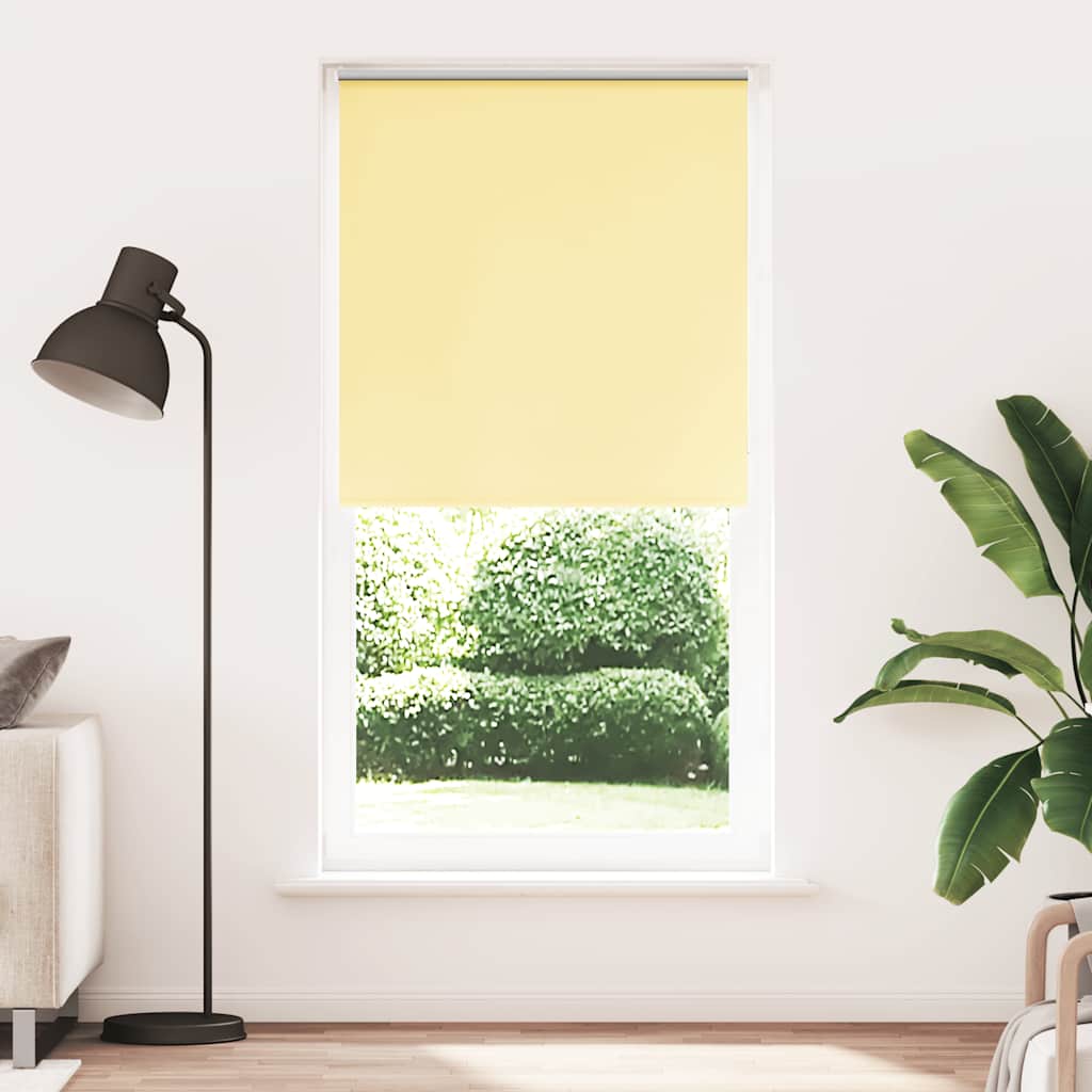 Rolgordijn verduisterend 115x210 cm stofbreedte 110,7 cm geel