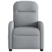 Fauteuil verstelbaar stof lichtgrijs