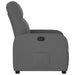 Fauteuil verstelbaar stof donkergrijs