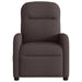 Fauteuil verstelbaar stof donkerbruin