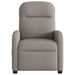 Fauteuil verstelbaar stof taupe