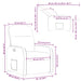 Fauteuil verstelbaar stof taupe