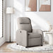 Fauteuil verstelbaar stof taupe