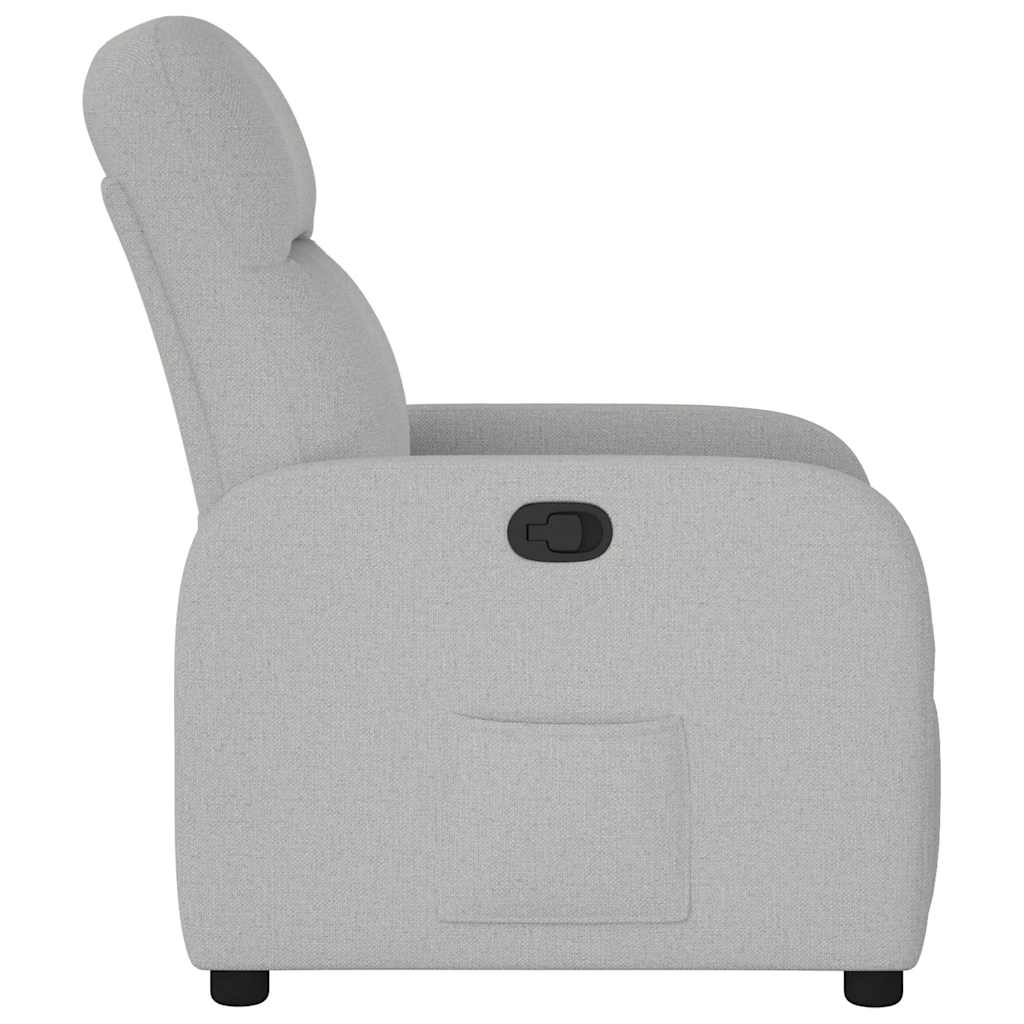 Fauteuil verstelbaar stof wolk grijs