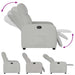 Fauteuil verstelbaar stof wolk grijs
