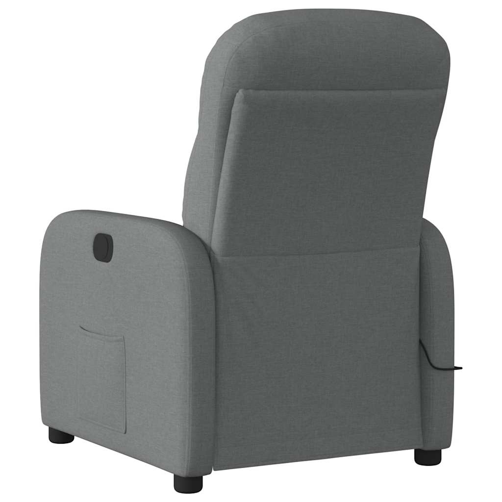 Massagestoel Donkergrijze Stof 1