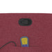 Massagestoel verstelbaar stof wijnrood