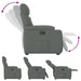 Relaxfauteuil Donkergrijze Stof 1