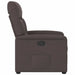 Fauteuil verstelbaar stof donkerbruin