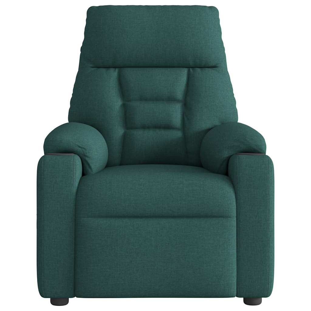 Fauteuil verstelbaar stof donkergroen