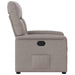 Fauteuil verstelbaar stof taupe