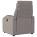 Fauteuil verstelbaar stof taupe