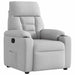 Fauteuil verstelbaar stof wolk grijs