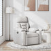 Fauteuil verstelbaar stof wolk grijs