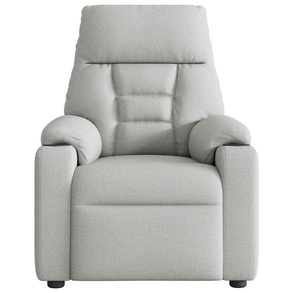 Fauteuil verstelbaar stof wolk grijs