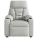 Fauteuil verstelbaar stof wolk grijs