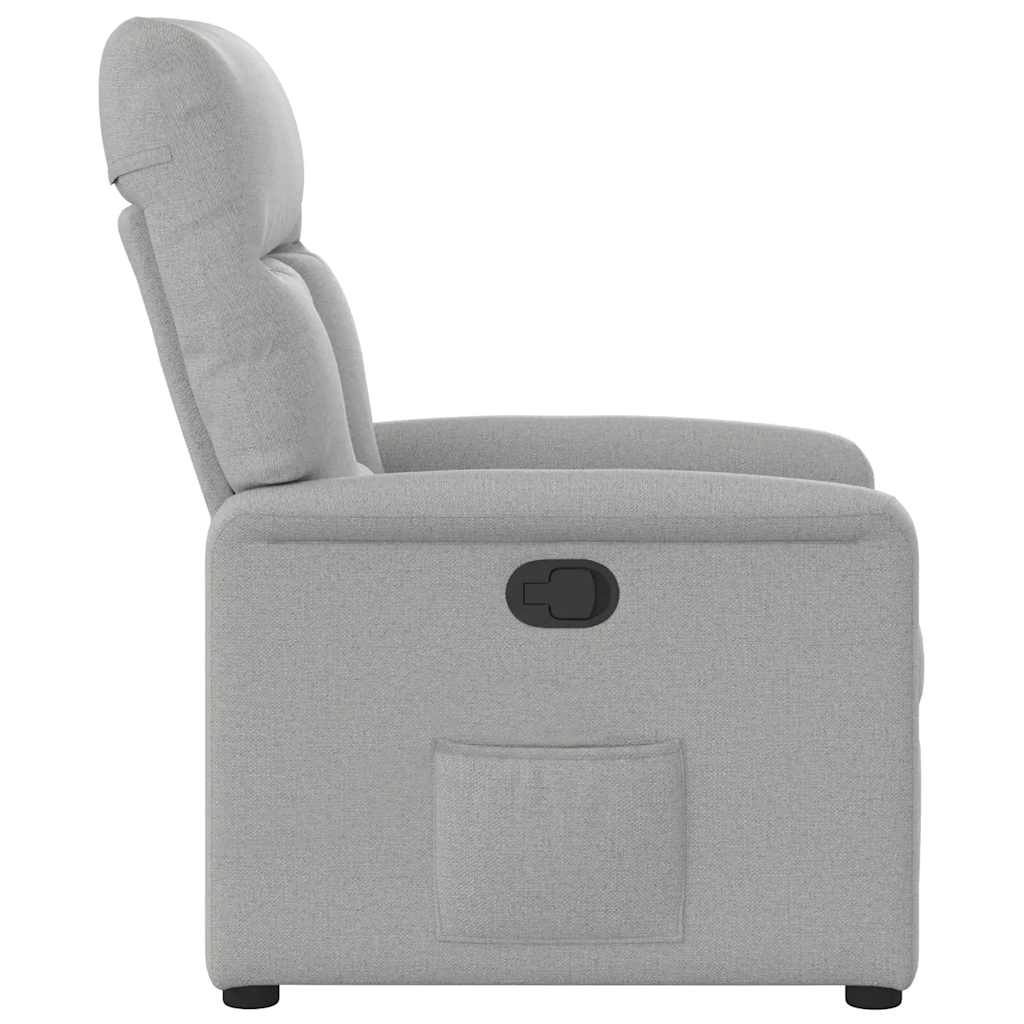 Fauteuil verstelbaar stof wolk grijs